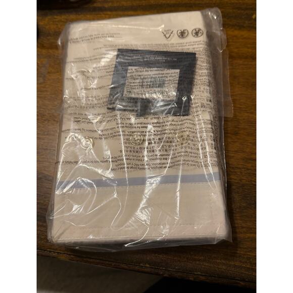 Ralph Lauren Polo Organic Cotton Standard Pillow Sham Sky Blue Trim NWT - Picture 6 of 6